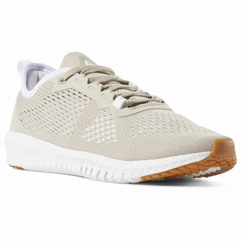 Pantofi de Studio Reebok Flexagon Les Mills® Dama Bej/Albi Romania ZD3232RG